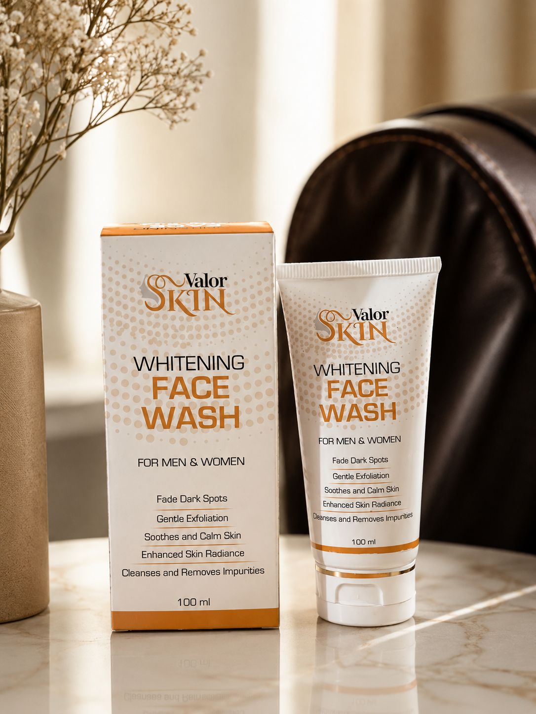 Skin Valor Whitening Face Wash.